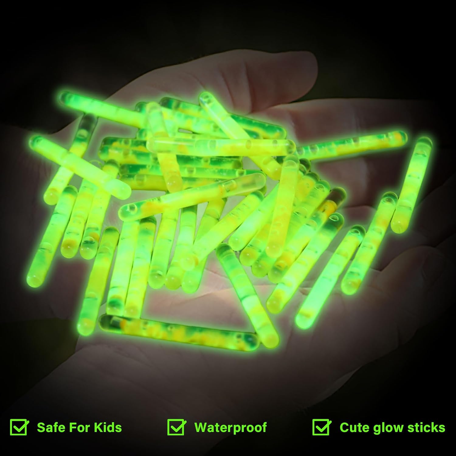 Glow In Dark Stars - 100/200PCS Fireflies Fluorescent Lightstick Light Fishing
