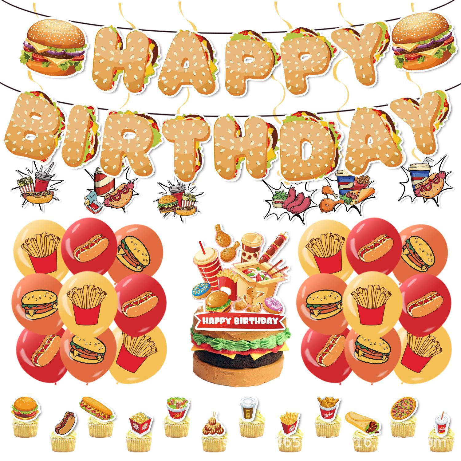 Hamburger Hot Dog Set Birthday - огляд і ціна Banner Kids Toys