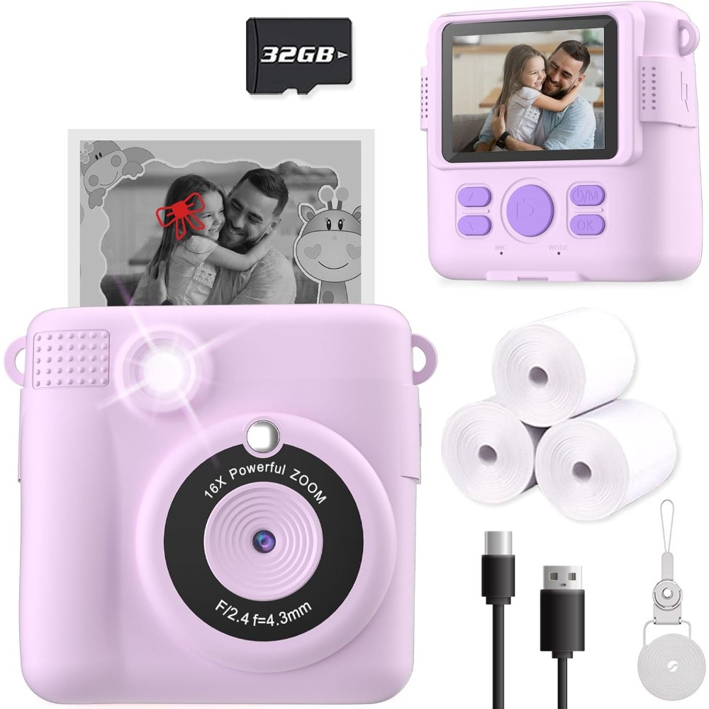 Instant Print Camera for Kids, - огляд і ціна Toys For Kids Video