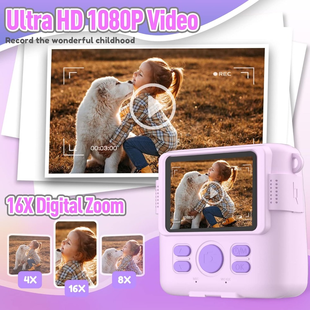 Instant Print Camera for Kids, - огляд і ціна Toys For Kids Video