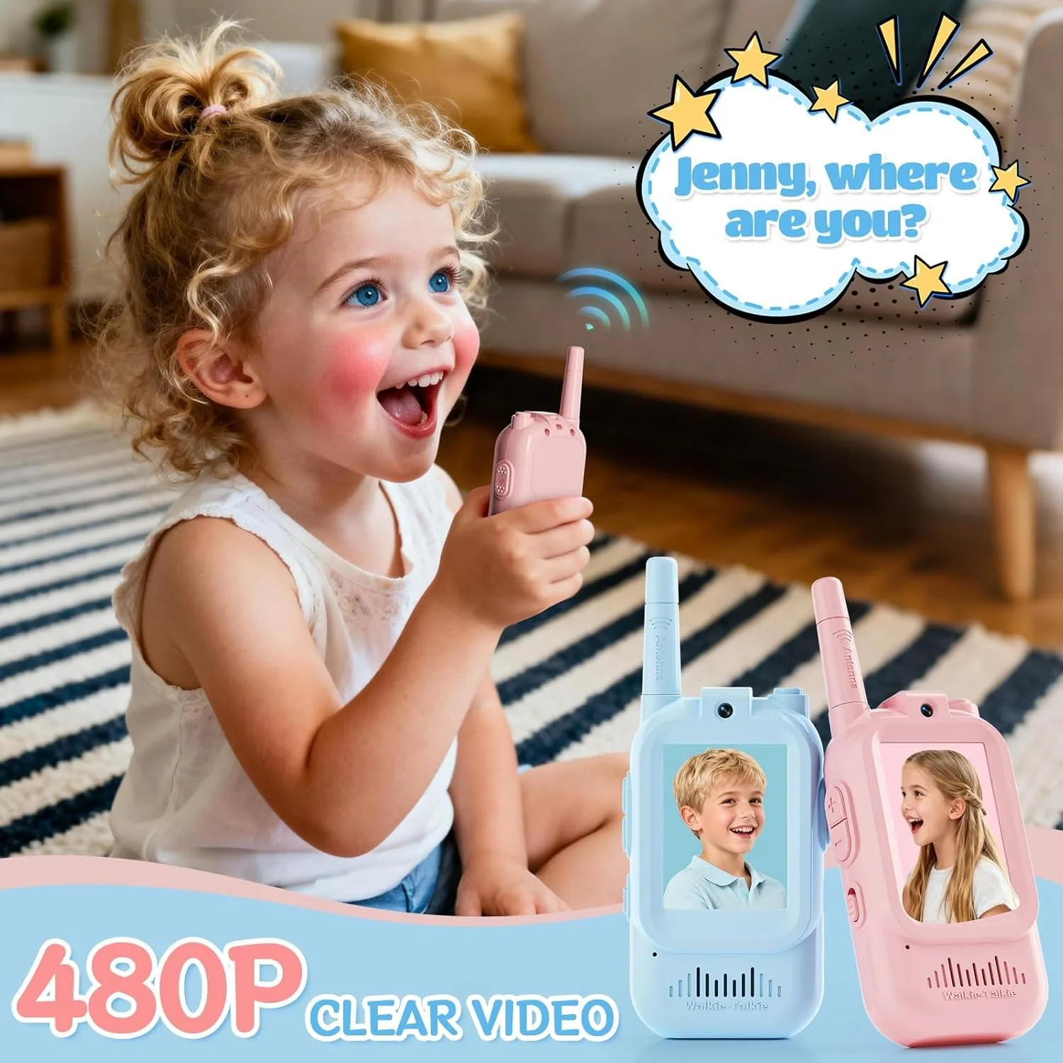 2PCS  Video Walkie Talkies for - огляд і ціна Toys For Kids Video