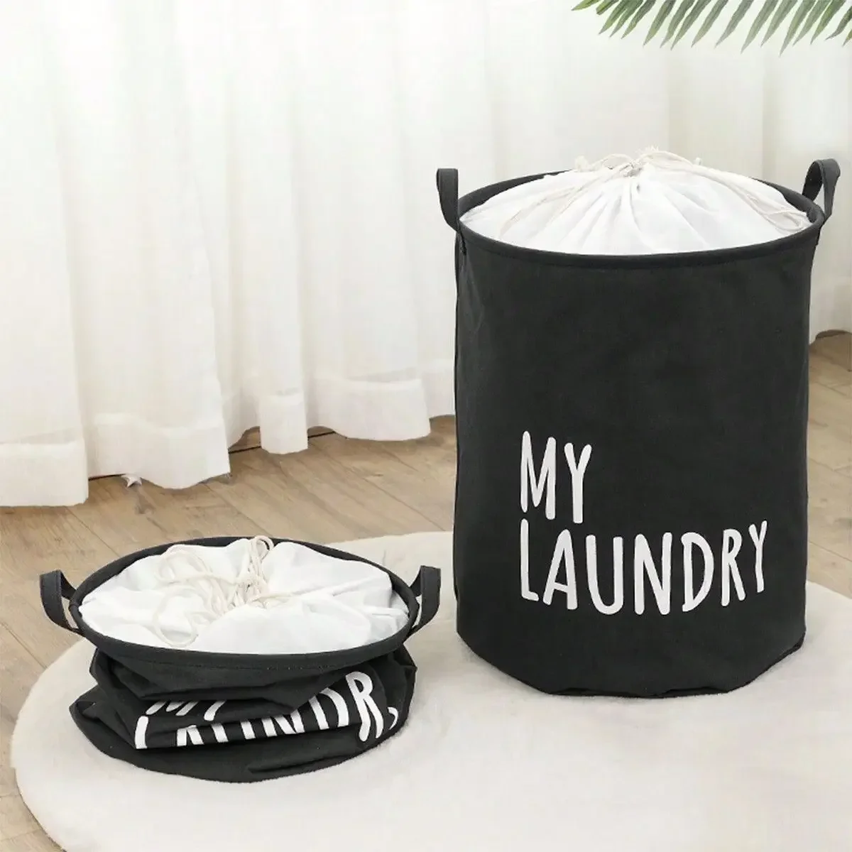 Foldable Drawstring Laundry Ha - огляд і ціна Kids Toys Basket