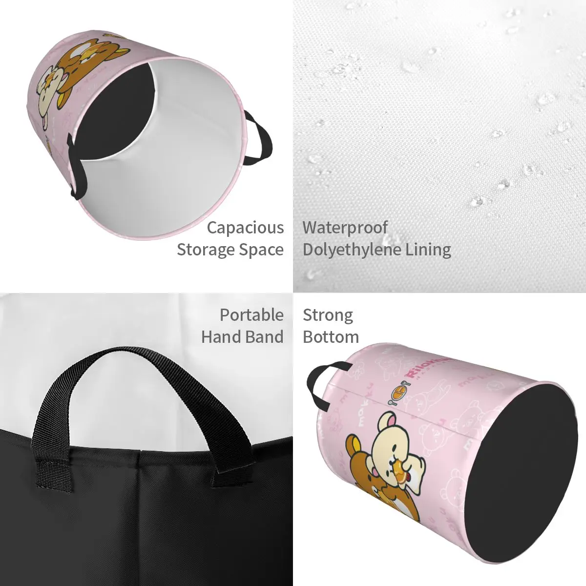Kawaii Cartoon Rilakkuma Bear  - огляд і ціна Kids Toys Basket