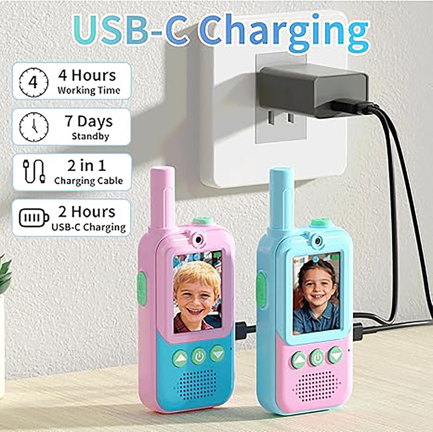 Rechargeable Kids Video Walkie - огляд і ціна Toys For Kids Video