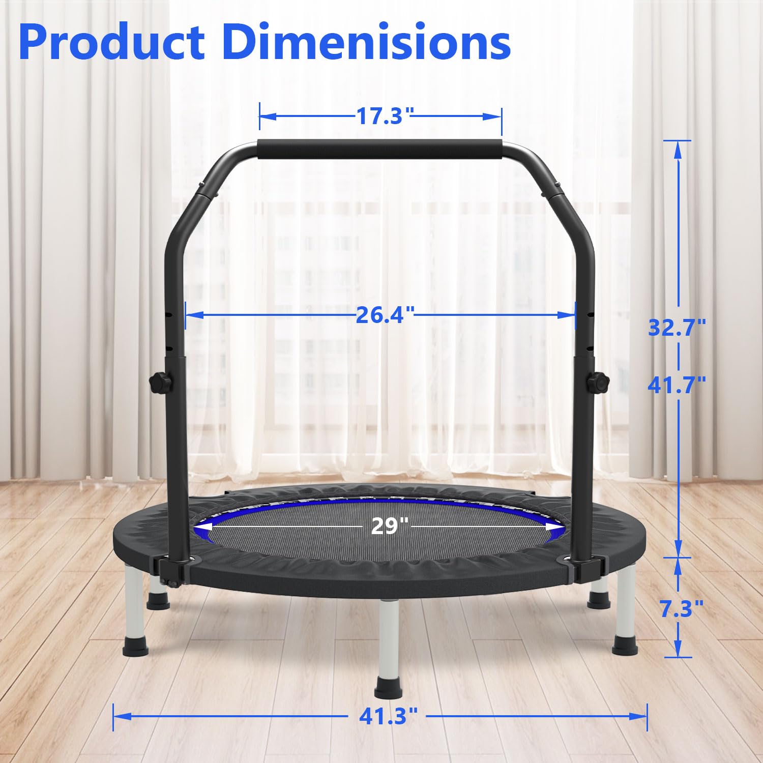 40-48in Mini Trampoline Reboun - огляд і ціна Trampoline Mini Indoor