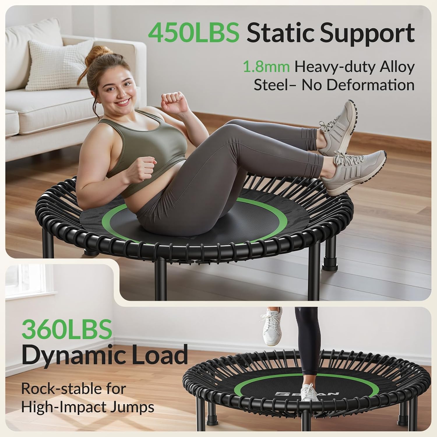 BT2 Mini Rebounder Trampoline  - огляд і ціна Trampoline Mini Indoor