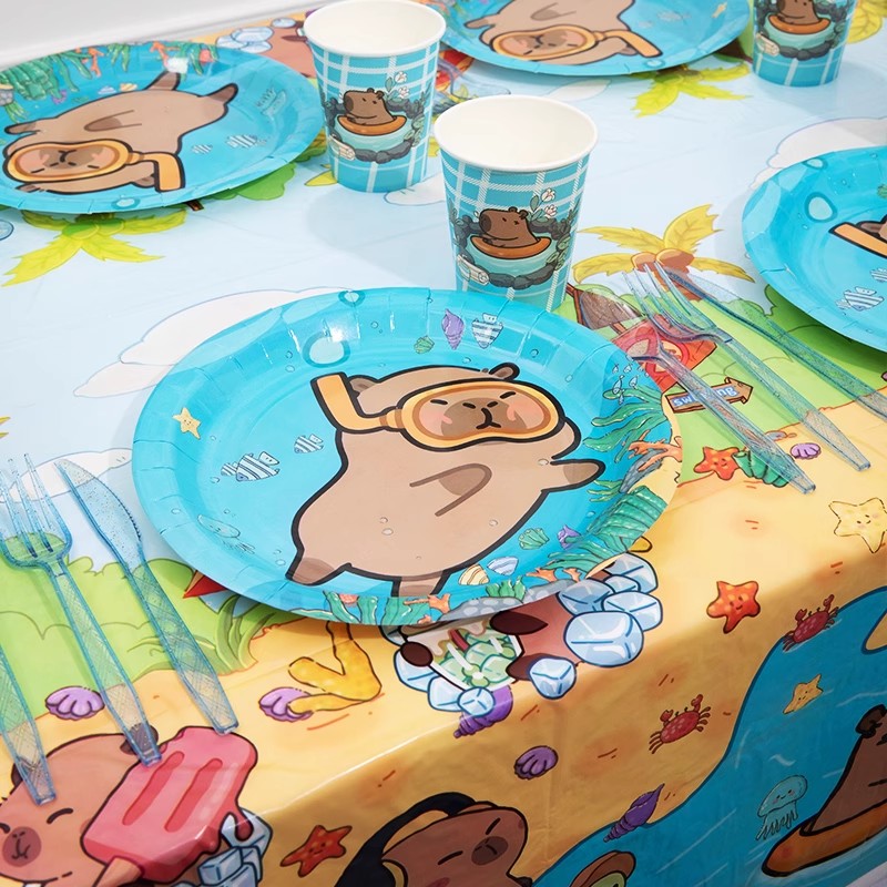 Cartoon Capybara Party Supplie - огляд і ціна Banner Kids Toys