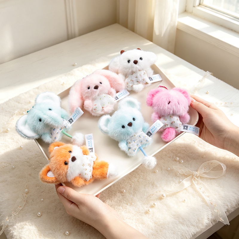 9-11cm Mini Animal Plush Penda - огляд і ціна Kids Toys Elephant