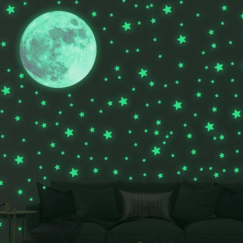 103pcs Luminous Moon and Stars - огляд і ціна Glow In Dark Stars