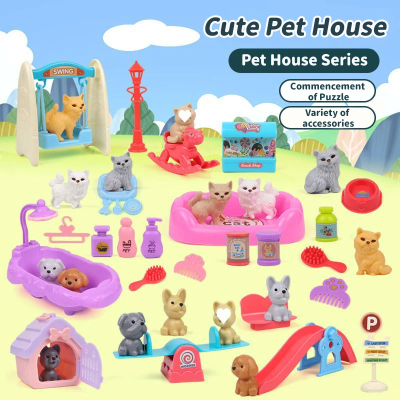 Dog Doll Set Puppy Pretend Pla - огляд і ціна Kids Toys Basket