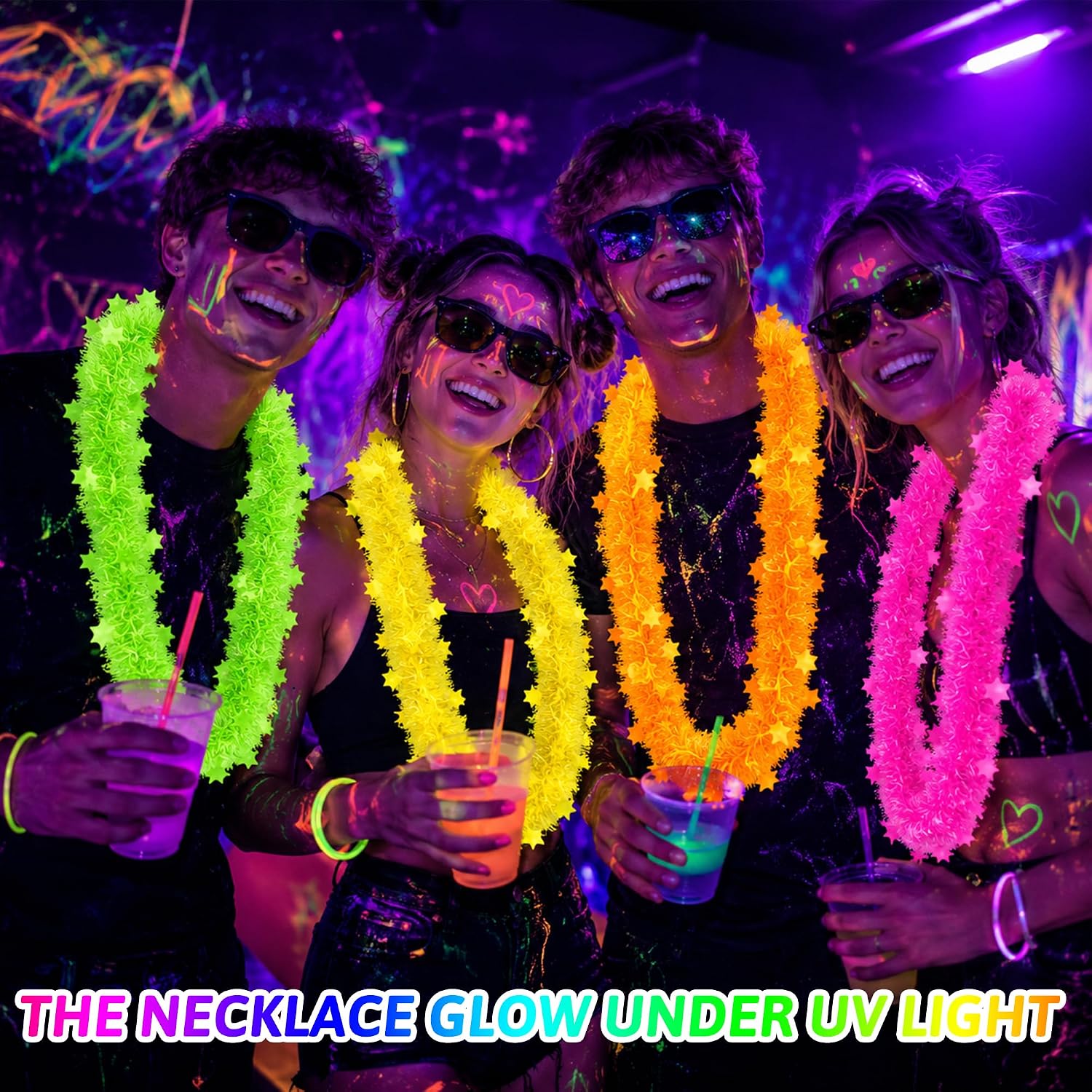 5-Star Lei Necklace Tassel Gar - огляд і ціна Glow In Dark Stars