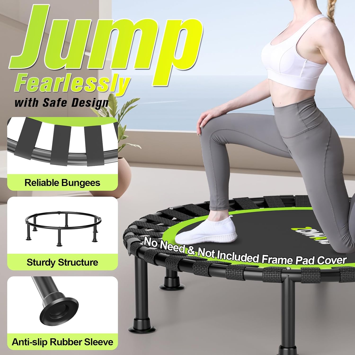 Foldable Mini Rebounder Trampo - огляд і ціна Trampoline Mini Indoor