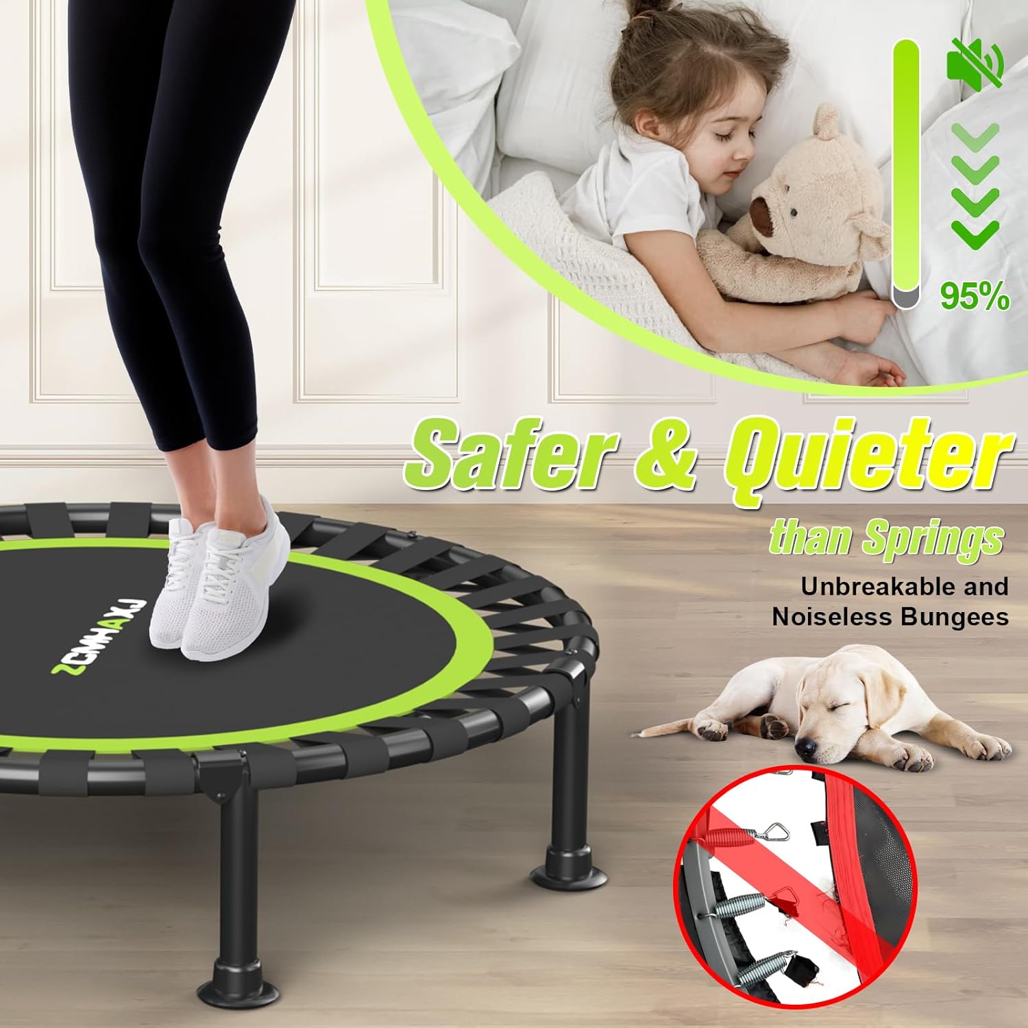 Foldable Mini Rebounder Trampo - огляд і ціна Trampoline Mini Indoor