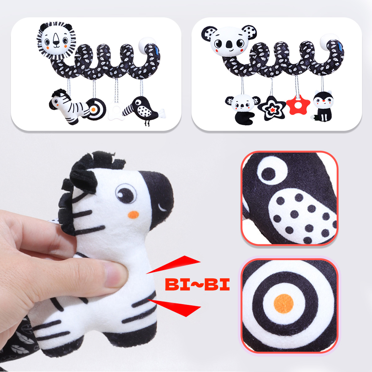 Baby Plush Spiral Hanging Toys - огляд і ціна Kids Toys New Born