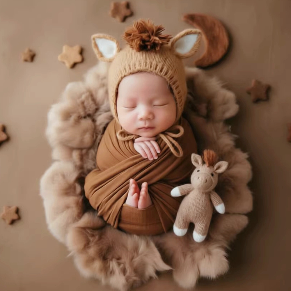 Knitted Horse Hat with Doll Ne - огляд і ціна Kids Toys New Born